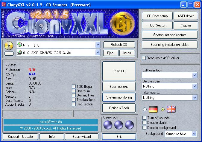 ClonyXXL Copy Protection Scanner